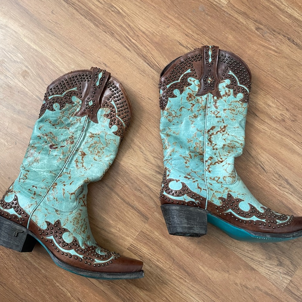 LANE turquoise/cowgirl boots